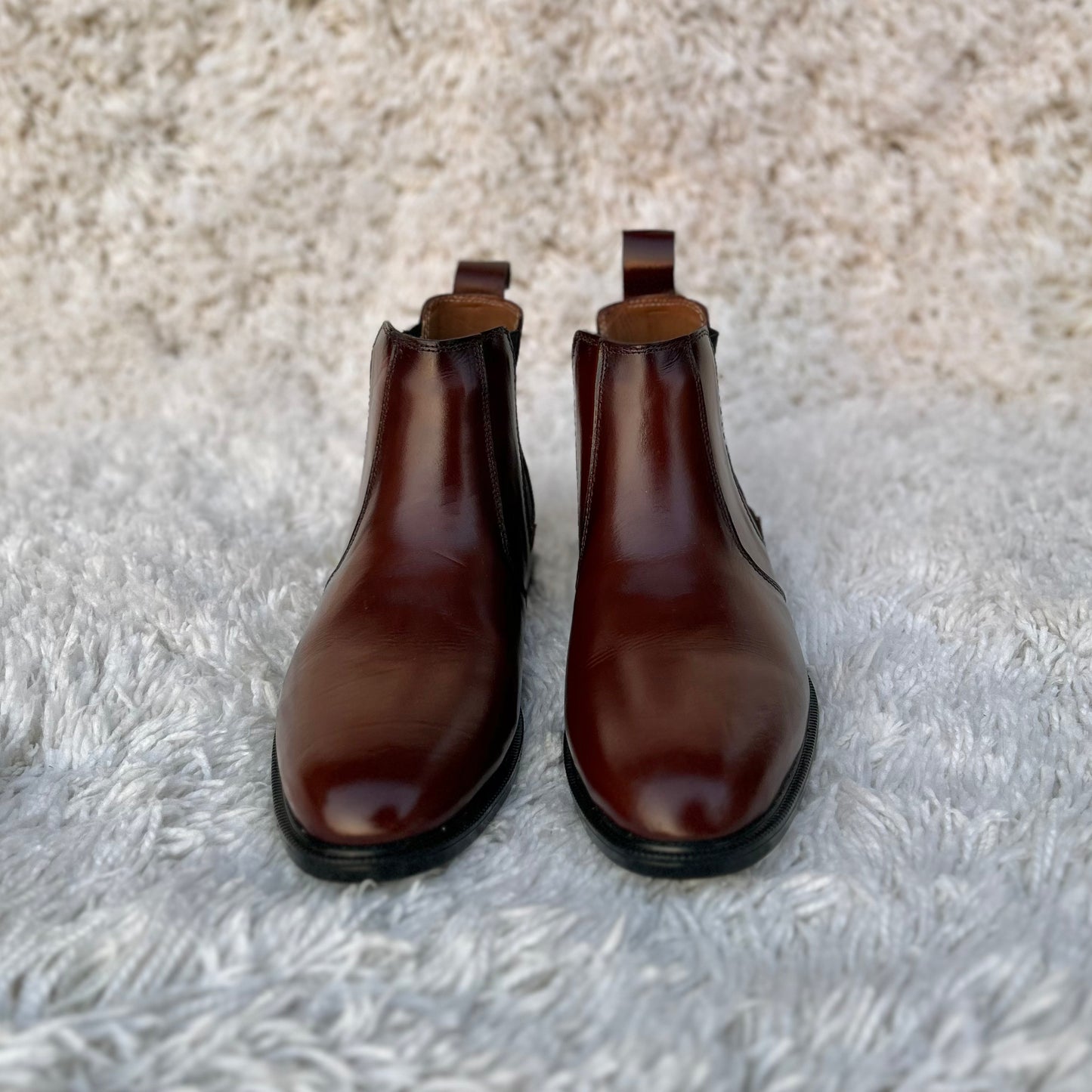 Men’s Premium Chelsea Leather Boots – Black & Brown | Affordable Genuine Leather Slip-On Boots